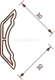 Угол внутренний рельефный 30